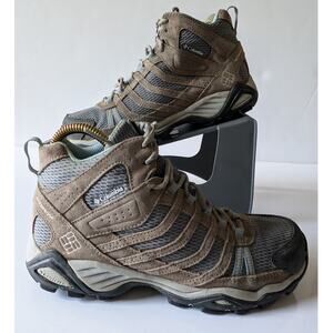COLUMBIA Armitage Lane YL1098-033 Tan Gray Hiking Boots Waterproof Women's‎ 8.5